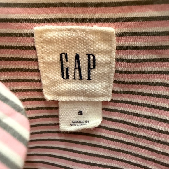 Women's Gap Pink w/ Gray and White Stripes Tunic Shirt. - Picture 2 of 3